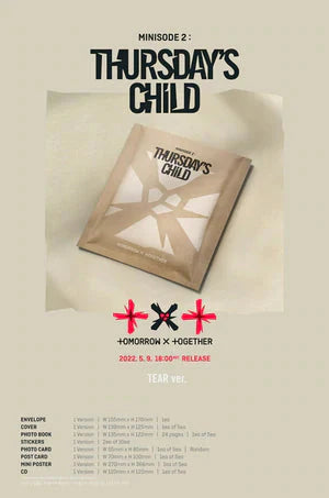 [PREORDER] Tomorrow X Together (TXT): Minisode 2: Thursday's Child (Tear Version)