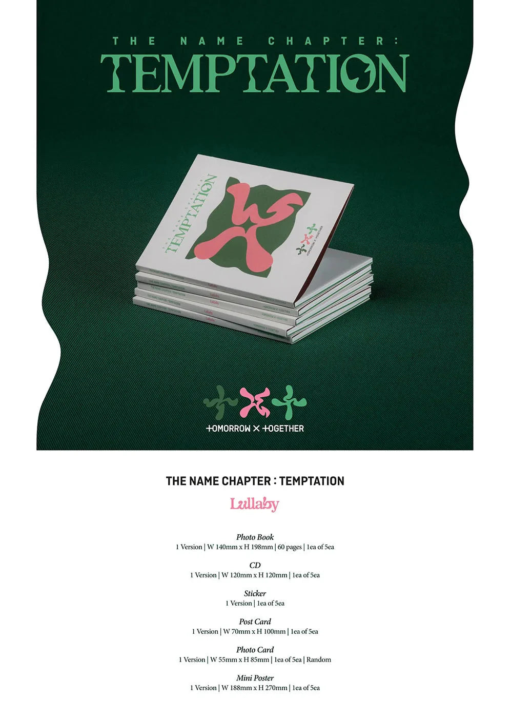 [PREORDER] Tomorrow X Together (TXT): The Name Chapter: Temptation Lullaby Version