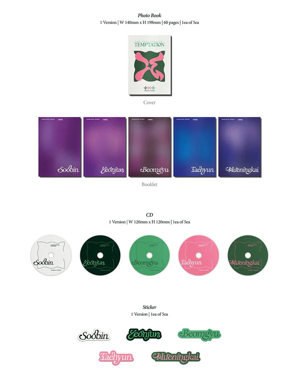 [PREORDER] Tomorrow X Together (TXT): The Name Chapter: Temptation Lullaby Version