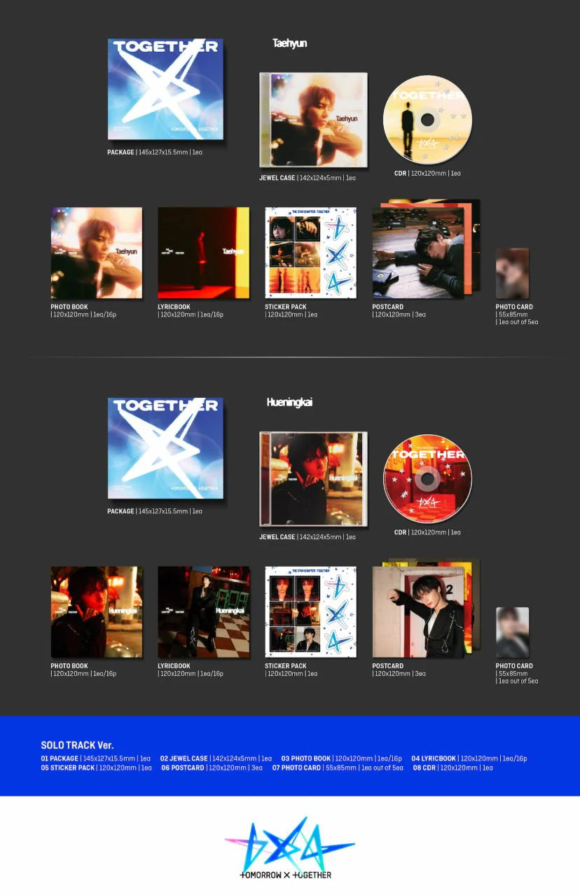 [PREORDER] TOMORROW X TOGETHER (TXT) - The Star Chapter: Together (Solo Track Ver.)