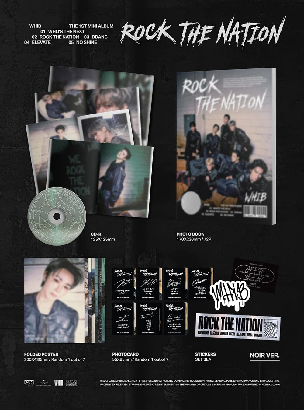 [PREORDER] WHIB: Rock The Nation (Noir Version)