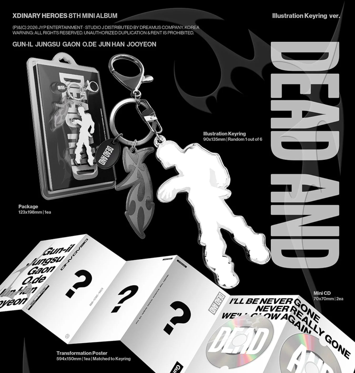 [PREORDER] XDINARY HEROES - Dead And (Illustration Keyring Ver.)