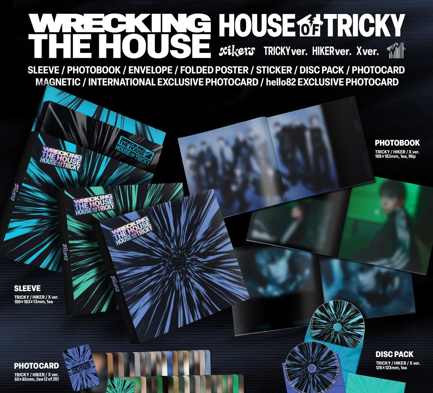 [hello82] xikers - HOUSE OF TRICKY : WRECKING THE HOUSE - POP-UP Exclusive (SIGNED VER.)