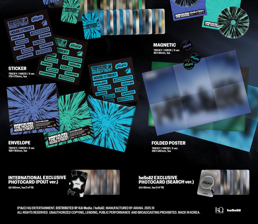 [hello82] xikers - HOUSE OF TRICKY : WRECKING THE HOUSE - POP-UP Exclusive (SIGNED VER.)