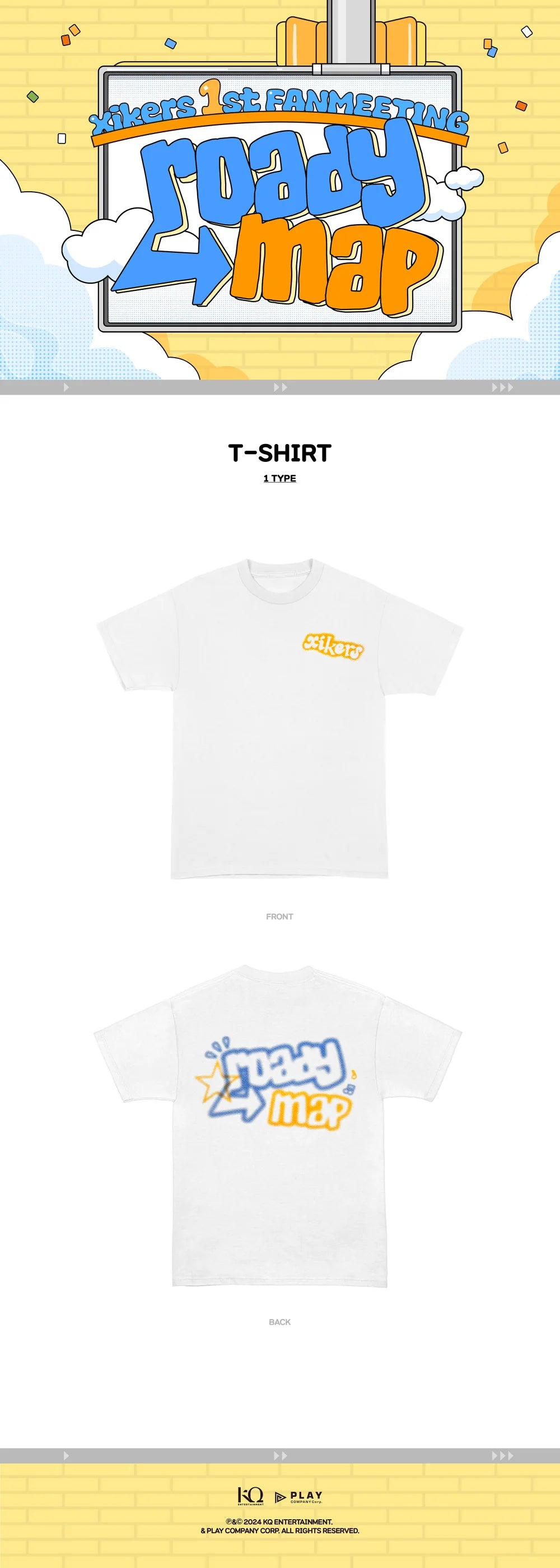 [PREORDER] XIKERS - ROADYMAP 1st Fan Meeting Official MD T-shirt