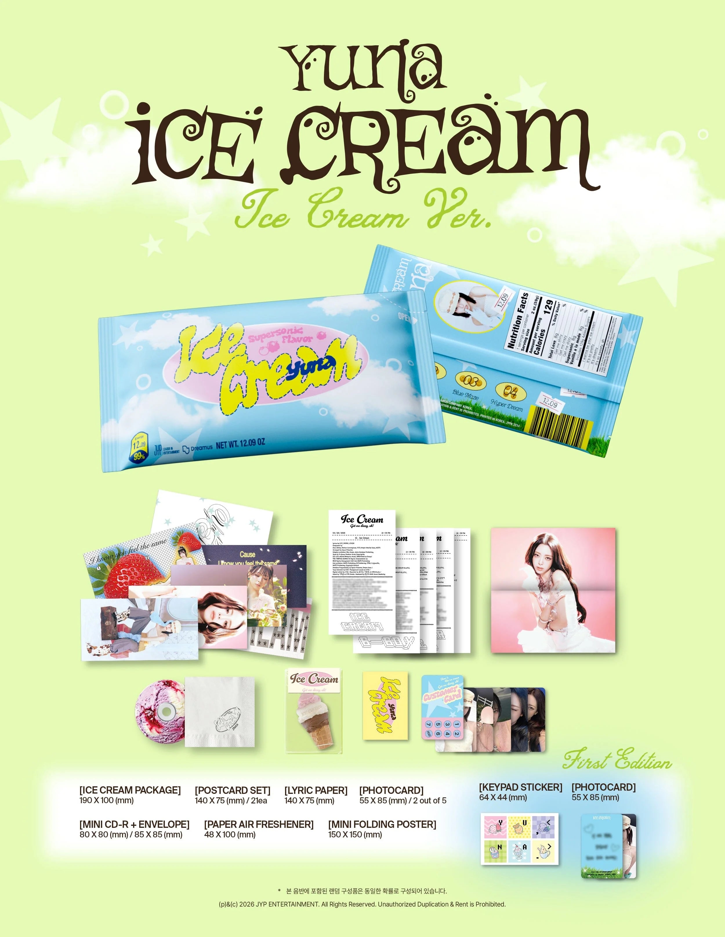[PREORDER] Yuna(Itzy): Ice Cream (Ice Cream Version)