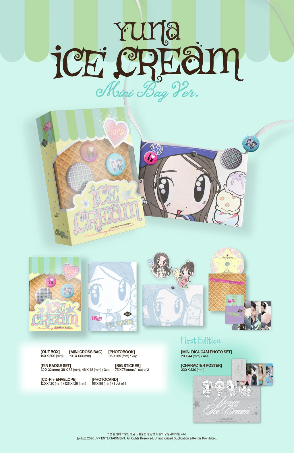 [PREORDER] Yuna(Itzy): Ice Cream (MB Version)