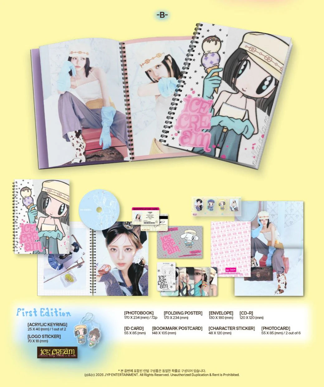 [PREORDER] Yuna(Itzy): Ice Cream (Photobook Version)