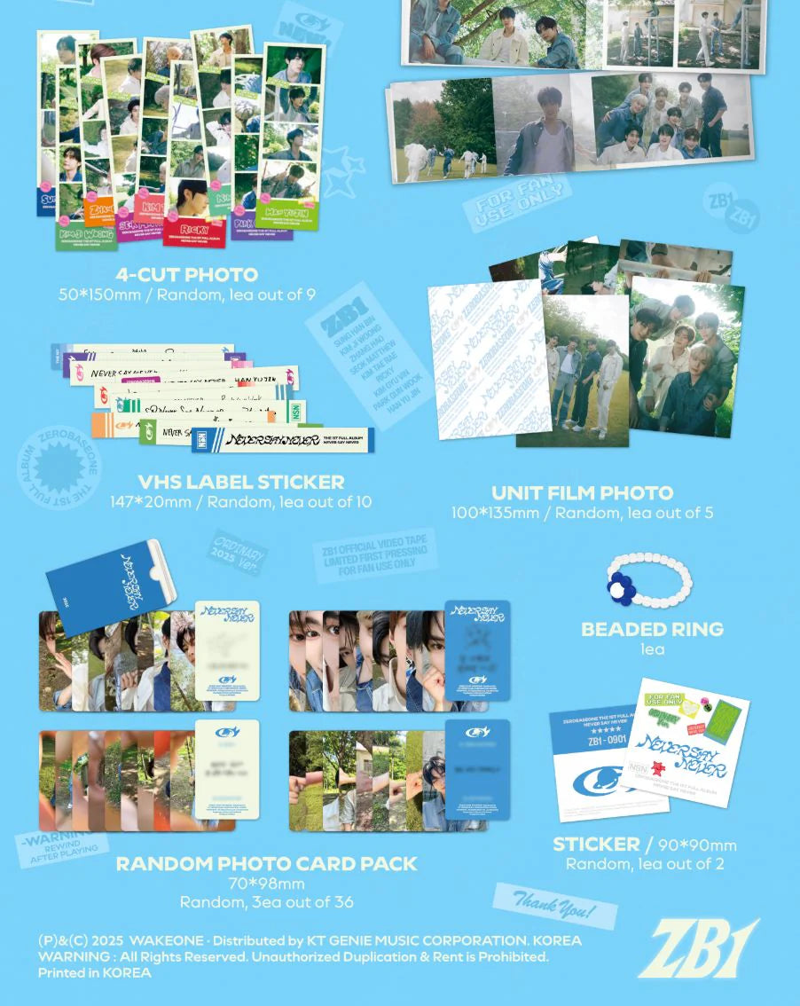 ZEROBASEONE - Never Say Never (ORDINARY Ver.)